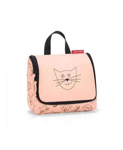 Reisenthel Cats & Dogs toiletbag - S - rose