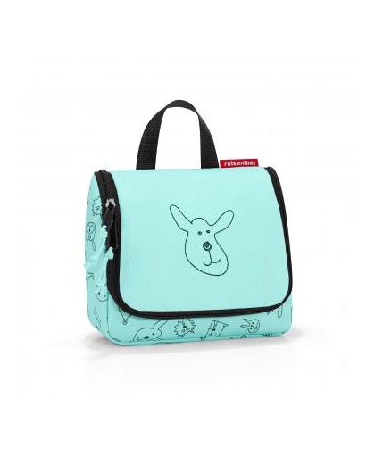 Reisenthel Cats & Dogs toiletbag - S - mint