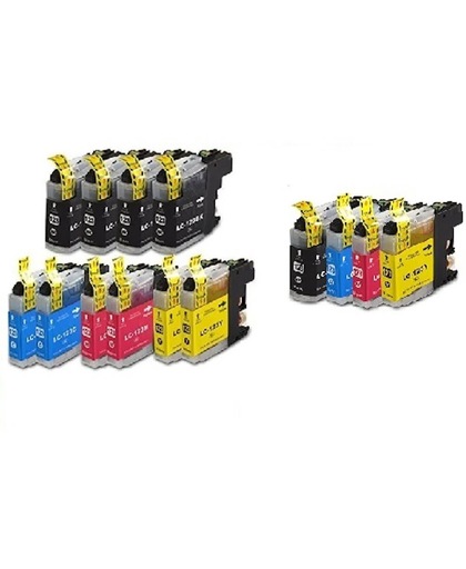 Compatible voor Brother LC123 InktBV® Inktcartridge-set 14pak