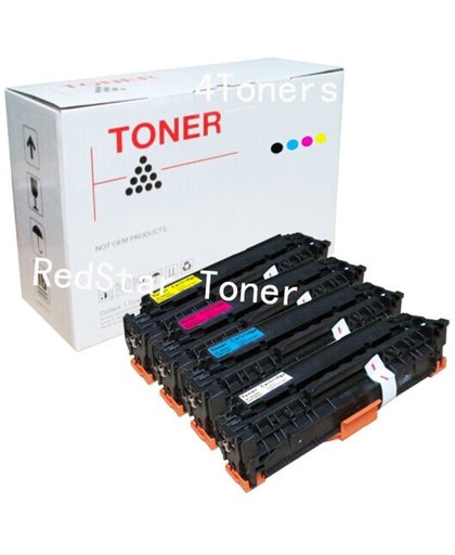 MULTI-PACK 4 Toners OC310BK/C/M/Y OKI 44469803 Compatible Toner 1 zwart, 1 cyaan, 1 magenta, 1 geel