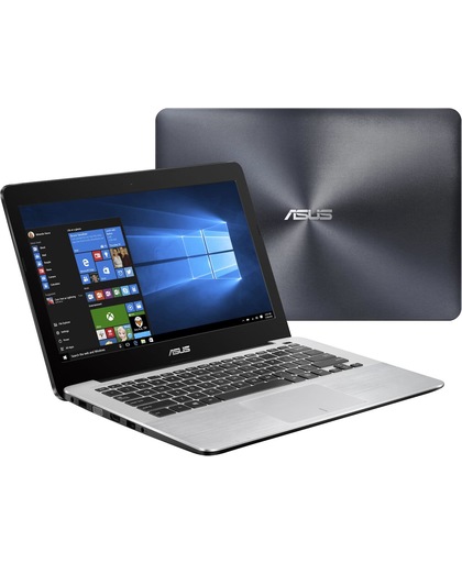 ASUS X302UA-FN220T-BE Zwart, Roestvrijstaal Notebook 33,8 cm (13.3") 1366 x 768 Pixels 2,00 GHz Zesde generatie Intel® Core™ i3 i3-6006U