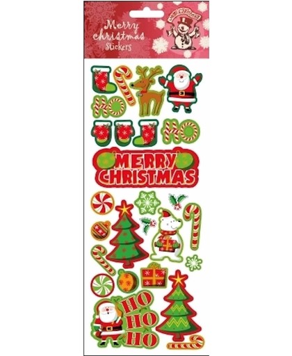 Stickervel Kerst thema - Kerstmis stickers