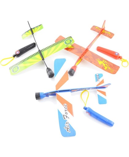 Zweefvliegtuig speelgoed - model vliegtuig - 3 stuks