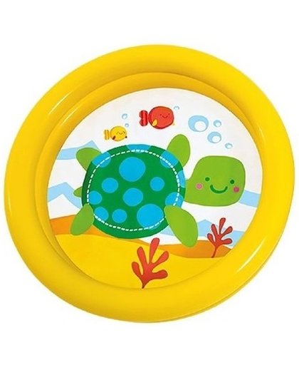 Intex baby/kinder opblaas zwembad geel 61 cm
