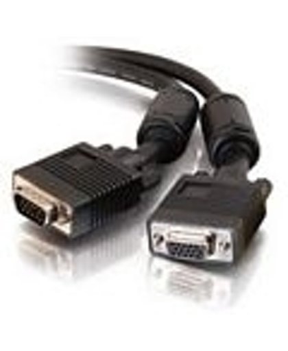 C2G Monitor HD15 M/F cable VGA kabel 3 m VGA (D-Sub) Zwart
