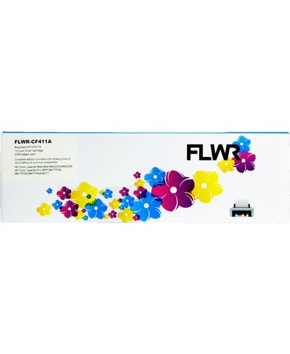 FLWR - Toner / 410A / Cyaan - geschikt voor HP