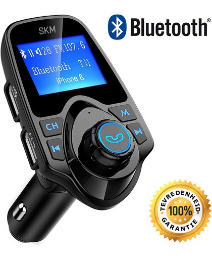 FM Transmitter Bluetooth Draadloze Carkit / MP3 speler mobiel  / handsfree bellen in de auto / AUX input / lader / USB Flash drive / muziek / audio / radio / TF kaart / 5 in 1