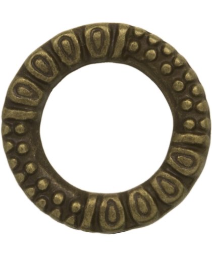 Gesloten Ringen (buitenmaat 15 mm binnenmaat 10 mm) Brons (5 stuks)