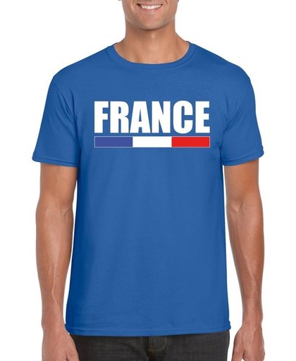Blauw France/ Frankrijk supporter shirt heren 2XL