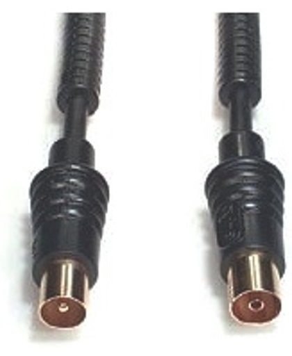 e+p AB 302 G 2.5m coax coax Zwart coax-kabel