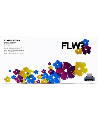 FLWR - Toner / FX-8 / Zwart - geschikt voor Canon