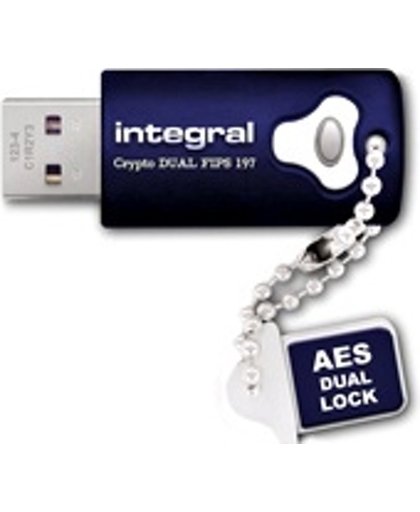 Integral Crypto Dual FIPS 197 Encrypted - USB-stick - 16 GB