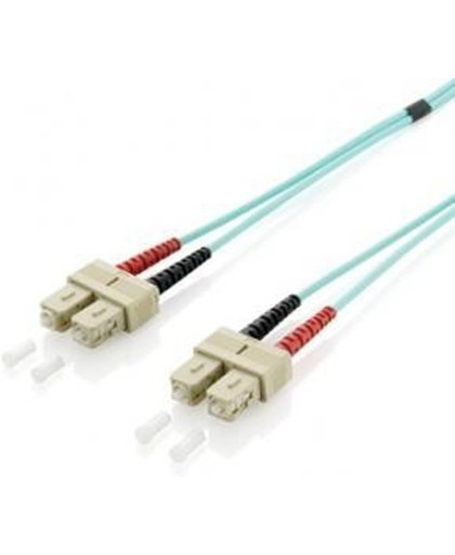 Equip SC/SC 50/125μm 20m 20m SC SC OM3 Turkoois Glasvezel kabel