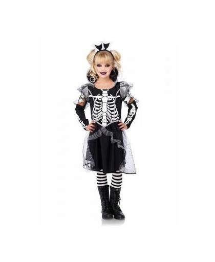 Leg avenue skeleton princess meisjes kostuum - maat s (4 tot 6 jaar)