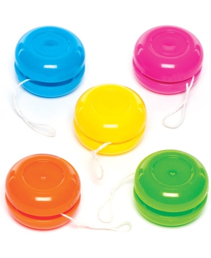 Mini-jojo's voor kinderen – een leuk cadeautjes voor uitdeelzakjes voor kinderen (8 sets per verpakking)