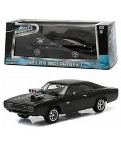 Dom's Dodge Charger R/T 1970 Zwart Fast & Furious 1-43 Greenlight Collectibles
