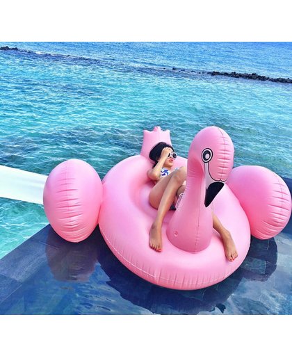 Gigantische XXXL Opblaasbare Flamingo -200cm- wit | Mega Flamingo Opblaasbaar | Zwembad Speelgoed