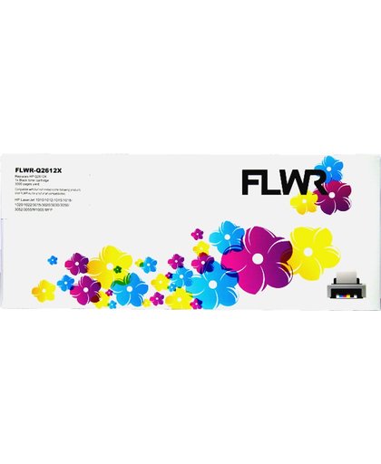 FLWR - Toner / 12X / Zwart - geschikt voor HP