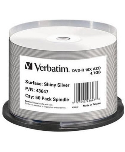 Verbatim 43647 4.7GB DVD-R 50stuk(s) lege dvd
