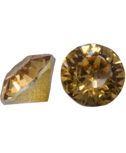 Puntsteen SS29 (6 mm) Clear Amber Yellow (25 Stuks)