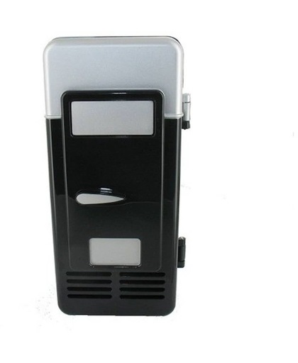 Draagbaar USB Mini Koelkast Voor 1 Blikje Zwart