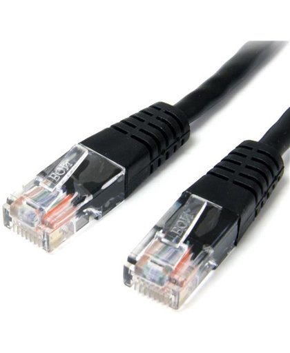 StarTech.com 3 ft Black Molded Category 5e (350 MHz) UTP Patch Cable 0.91m Zwart netwerkkabel