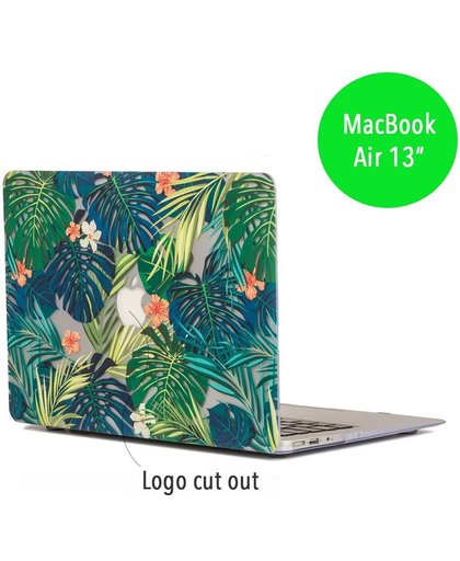 Lunso - palmboom bladeren hardcase hoes - MacBook Air 13 inch - groen