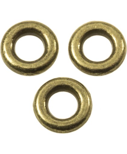 Gesloten Ringen (buitenmaat 8 mm binnenmaat 3,5 mm) Brons (50 stuks)
