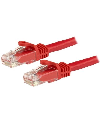 StarTech.com Cat6 patchkabel met snagless RJ45 connectors 3 m, rood netwerkkabel