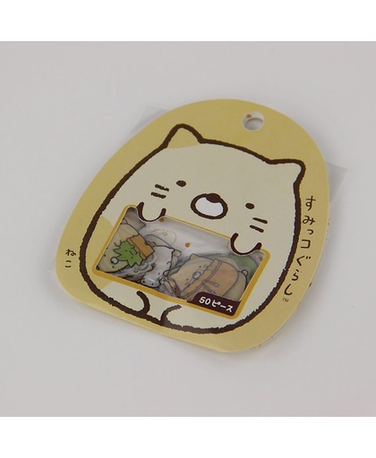 50 Kleine Stickers Mini Stickertjes San-X Kawaii Animals Diertjes Katje Kat Poes