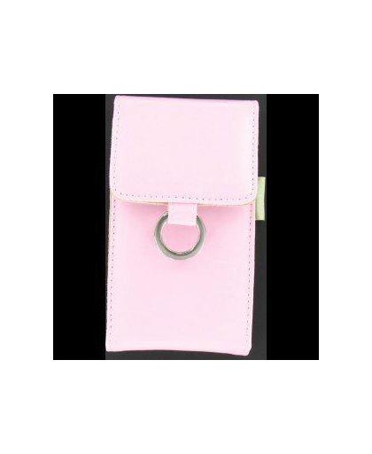Zacht lederen roze tas voor je Nintendo 3DS en de Nintendo DS Lite