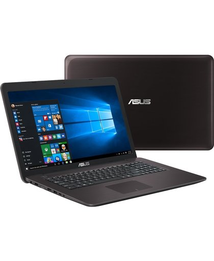 ASUS X756UV-TY320T Bruin Notebook 43,9 cm (17.3") 1600 x 900 Pixels 2,50 GHz Zevende generatie Intel® Core™ i5 i5-7200U