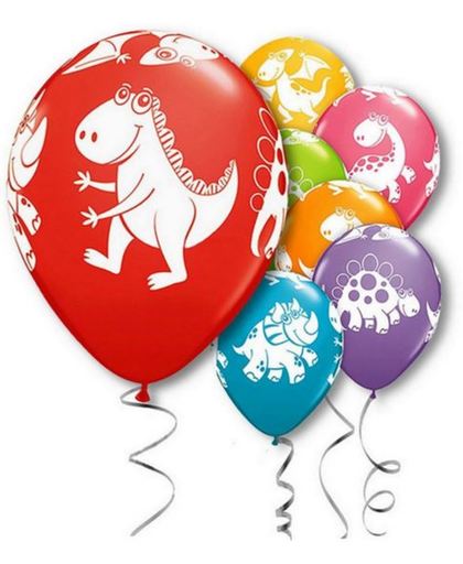 10 stuks ballonnen dinosaurussen