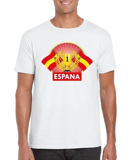 Wit Spaans kampioen t-shirt heren - Spanje supporters shirt S
