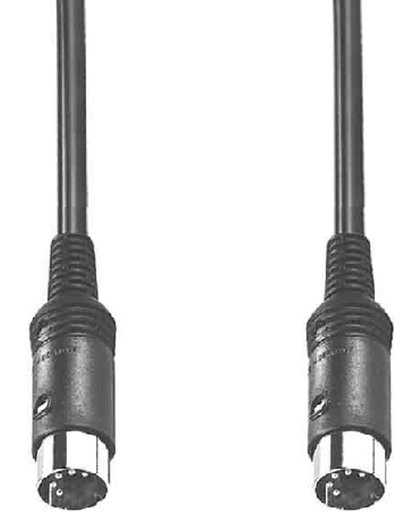 e+p STSS 2 2.5m 5-pin DIN 5-pin DIN Zwart audio kabel