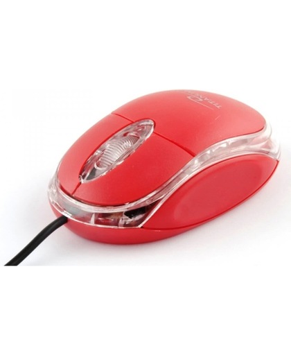 Esperanza Titanum USB Optisch 1000DPI Rechtshandig Rood muis