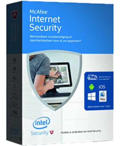 McAfee Internet Security 3-PC 1 jaar