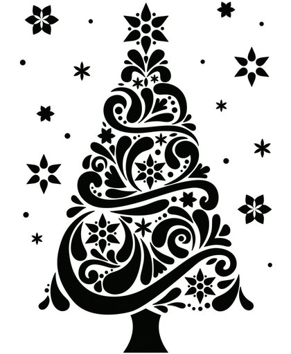 Darice Embossing Folder - Embossing Sjabloon - Kerstboom Versierd - 10,8 x 14,6 cm
