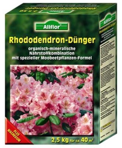 Rhododendronmest 2,5 Kg - Speciale mest voor Rhododendron