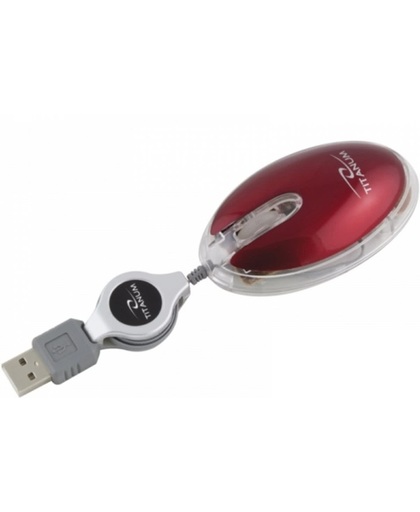 Esperanza Titanum Elver USB Optisch 1000DPI Rechtshandig Rood muis