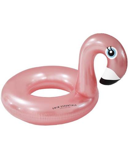 Swim essentials rosé gouden flamingo zwemband - groot Rose goud