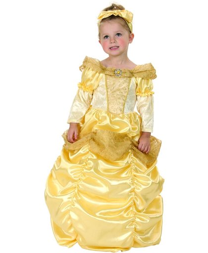 Goudkleurige prinsessen kostuum voor meiden - Verkleedkleding