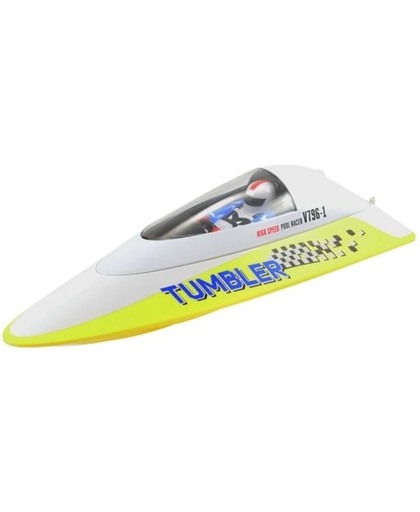 RC speedboot Volantex Tumbler mini racer 2.4GHZ geel