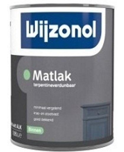 Wijzonol Matlak DHZ Alkyd RAL9005  Gitzwart 1 Liter