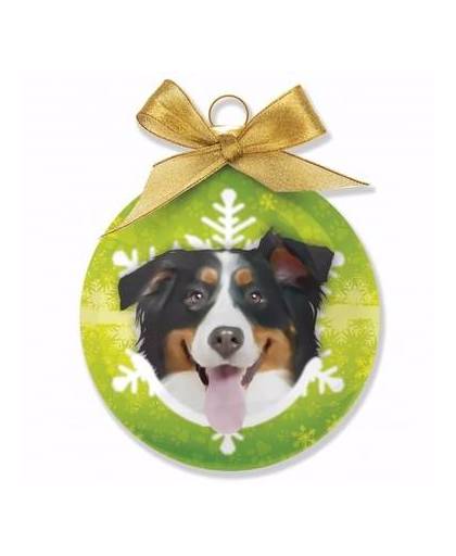 Kerstboom decoratie kerstbal hond berner sennen 8 cm