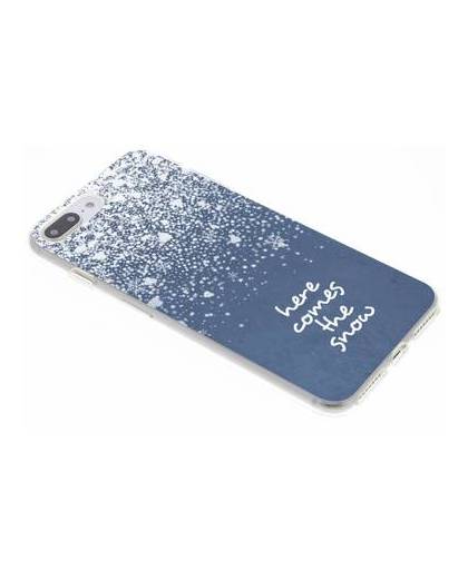 Sneeuw design siliconen hoesje voor de iphone 8 plus / 7 plus