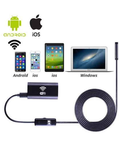 Endoscoop HD Camera Voor Mobiel/ Tablet / Laptop 1 Meter - 8 mm kop - WiFi verbinding