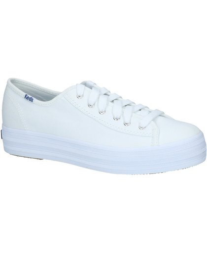 Keds - Tpl Kick - Sneaker laag gekleed - Dames - Maat 40,5 - Wit - Core Canvas White