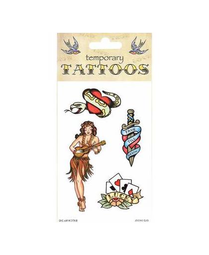 Traditionele tattoos 4 stuks