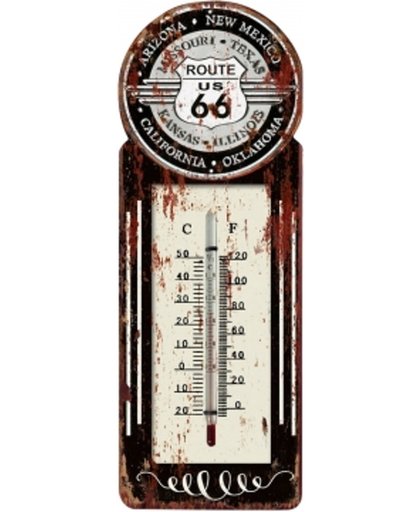 Balance Thermometer Route 66 - Retro Thermometer - Binnen - Buiten